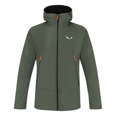 Salewa Hiking Winter Jacket Fanes 2in1 Powertex (2-layer jacket, waterproof) thyme green Men